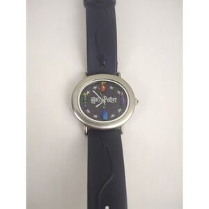 Vtg 2001 Warner Bros Harry Potter Quartz Watch Unisex Silver Analog -New Battery